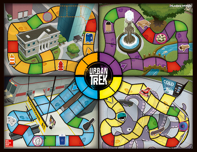Number Worlds Urban Trek Board Game