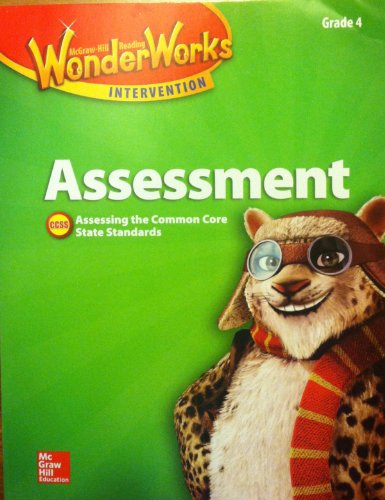 Reading Wonderworks Assessment Black Line Masters Grade 4 (READING INTERVENTION) [Paperback] McGraw Hill