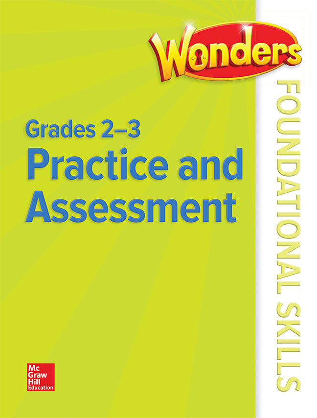 Reading Wonderworks Foundational Skills Practice Black Line Masters Grade 2 3