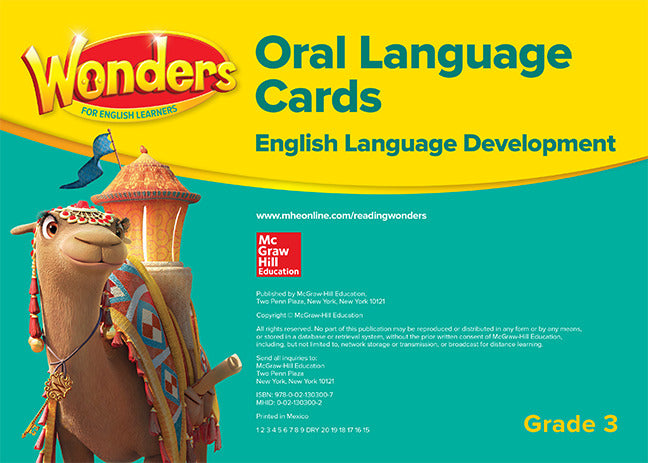 Wonders For English Learners G3 Oral Language Cards