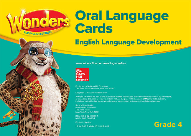 Wonders For English Learners G4 Oral Language Cards