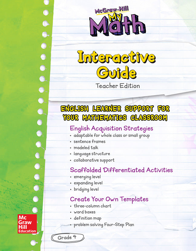 Mh My Math Eld Te Grade 4