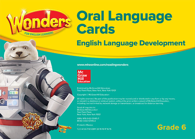 Wonders For English Learners G6 Oral Language Cards