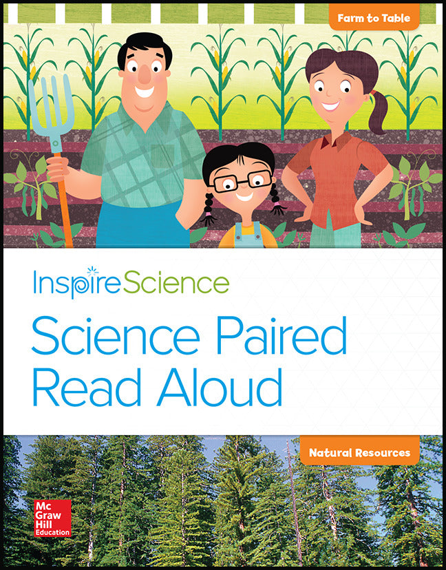 Inspire Science Grade K Science Paired Read Aloud Farm To Table   Natural Resources