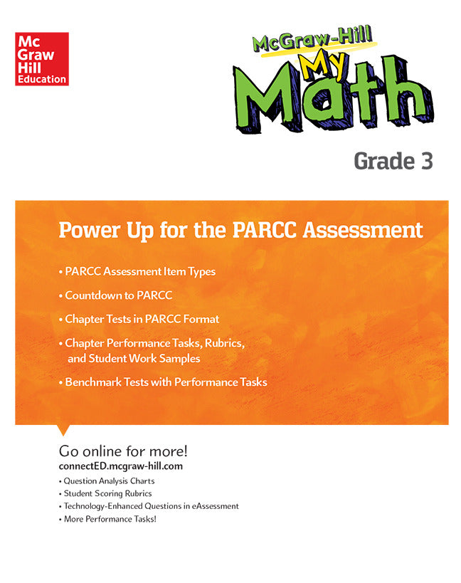 Mh My Math Grade 3 Power Up For Parcc Assessment