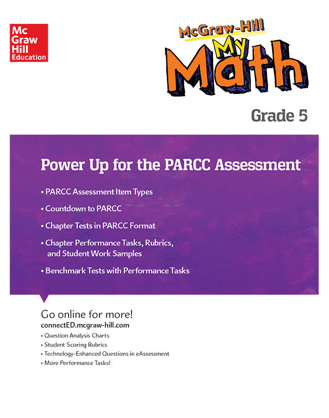 Mh My Math Grade 5 Power Up For Parcc Assessment