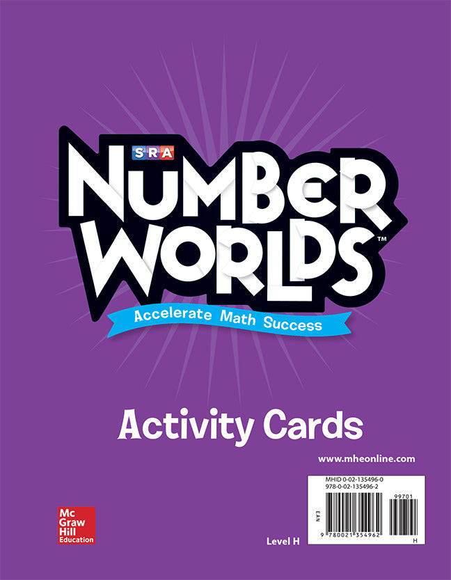Number Worlds Level H Activity Cards