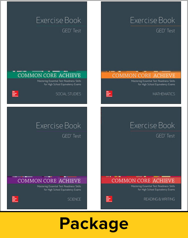 Common Core Achieve Ged Exercise Book 5 Copy Set