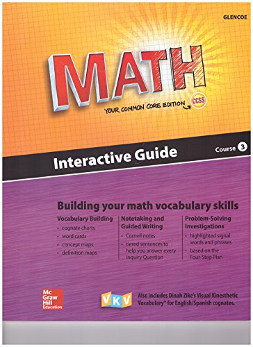 Glencoe Math Course 3 Interactive Guide For English Learners Student Edition