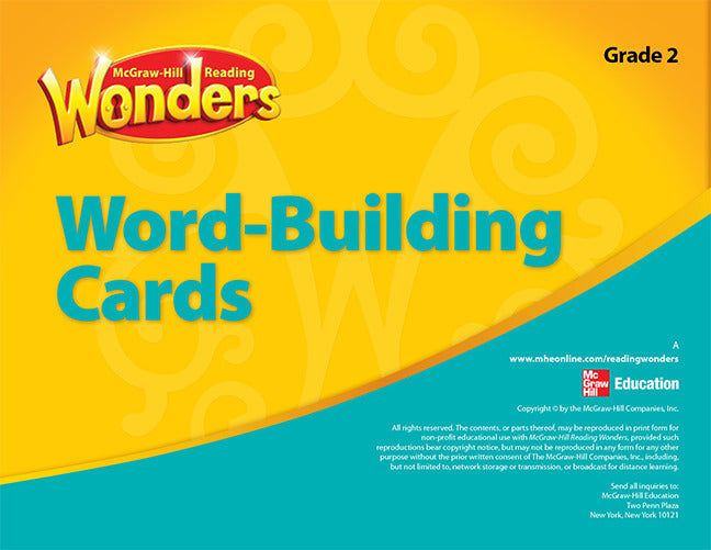 Reading Wonderworks Word Building Cards Small Grade 2