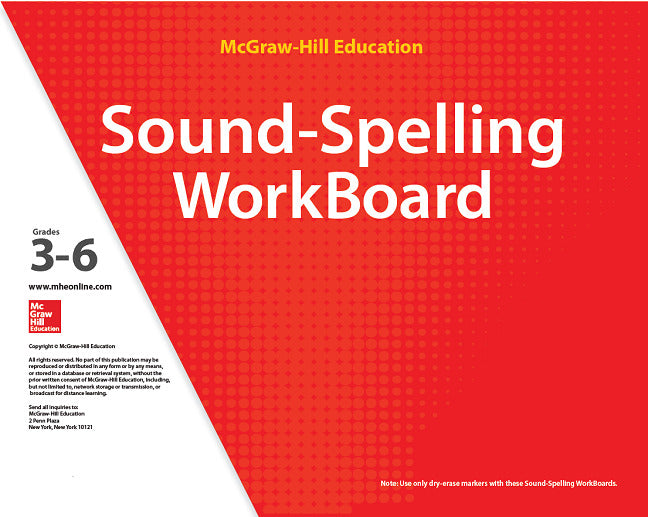 Reading Wonderworks Sound Spelling Workboards Grades 3 6