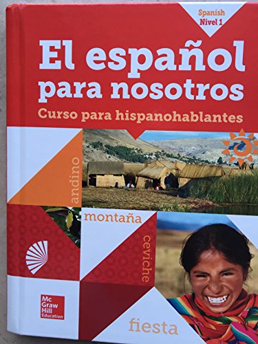 El EspaÃ±ol para Nosotros 2014, Level 1, SE (Spanish Edition) [Hardcover] McGraw Hill