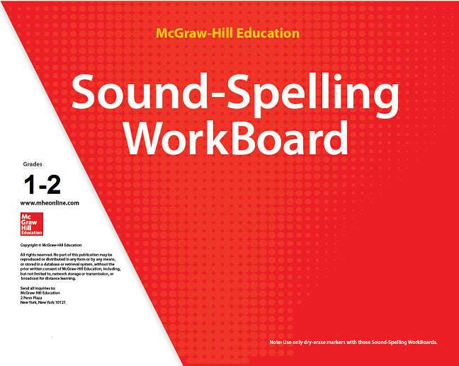 Reading Wonderworks Sound Spelling Workboards Grades 1 2