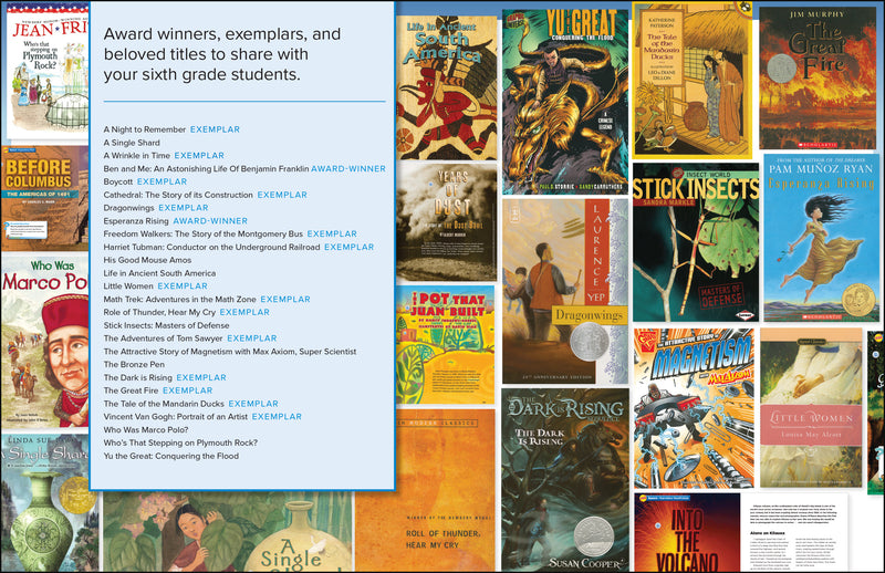 Wonders Classroom Trade Book Library Package Grade 6