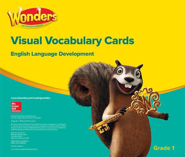 Reading Wonders For English Learners Visual Vocabulary Cards Grade 1