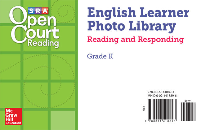 Open Court Reading El Photo Library Reading & Responding Card Set Grade K
