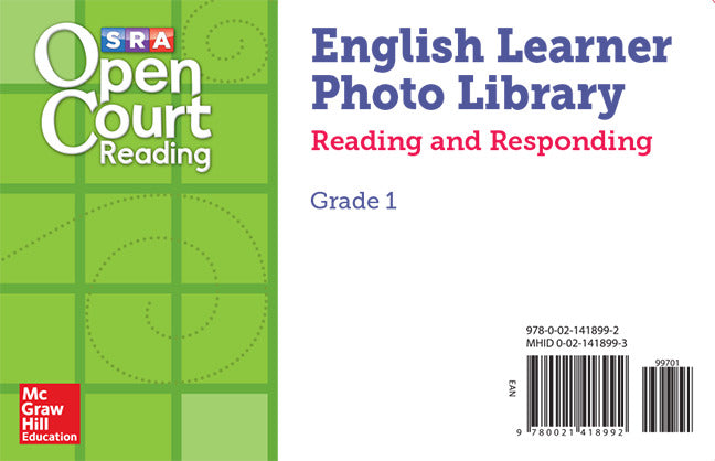 Open Court Reading El Photo Library Reading & Responding Card Set Grade 1