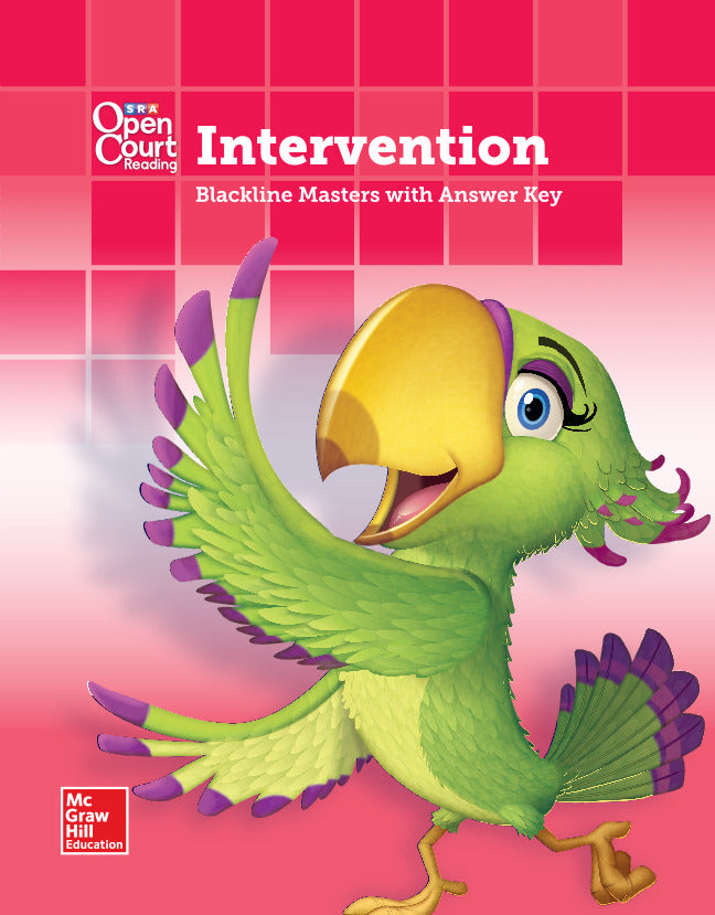 Open Court Reading Grade K Intervention Blm With Answer Key