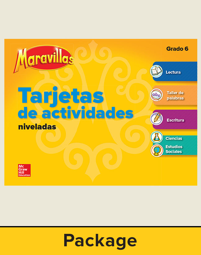 Maravillas Workstation Activity Cards Package Grade 6