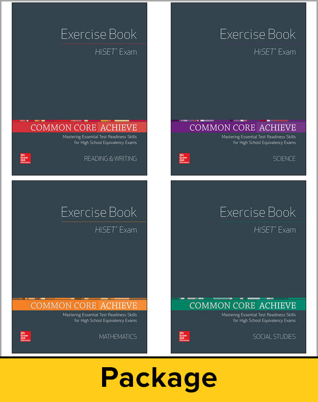 Common Core Achieve Hiset Exercise Book 5 Copy Set