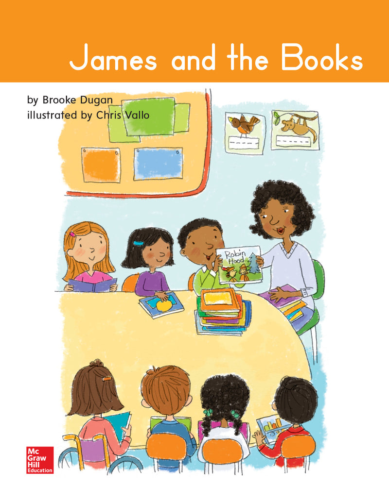 Open Court Reading Grade 1 Practice Decodable 89 James & The Books