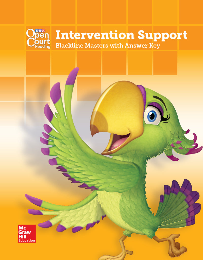 Open Court Reading Grade 1 Intervention Blm With Answer Key