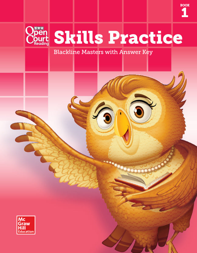 Open Court Reading Grade K Skills Practice Blm With Answer Key Book 1