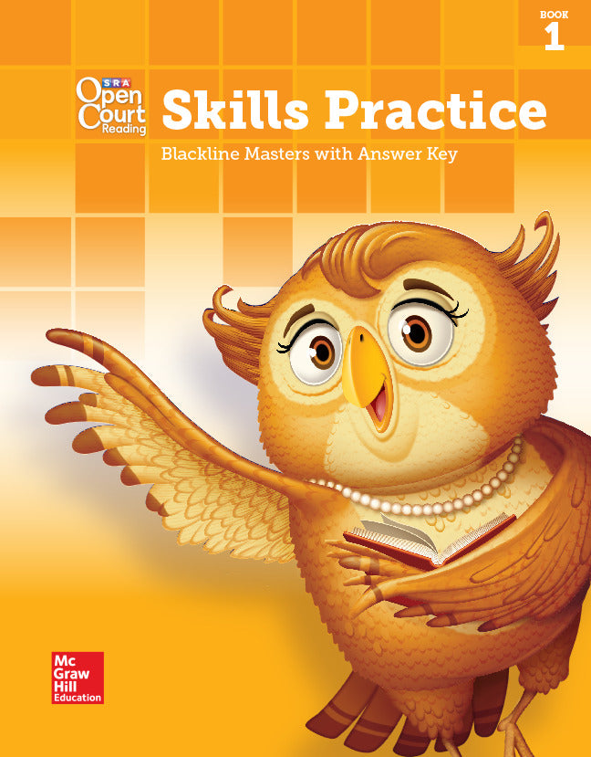 Open Court Reading Grade 1 Skills Practice Blm With Answer Key Book 1