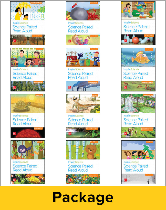 Inspire Science Grade K Paired Read Aloud Class Set 1 Each Of 12 Books