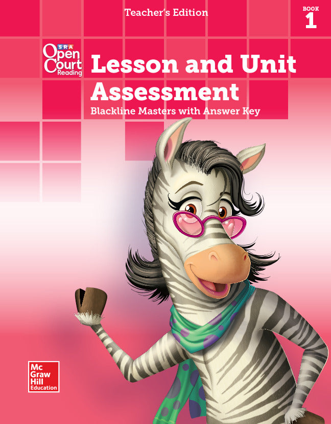 Open Court Reading Grade K Lesson & Unit Assessment Blms With Answer Key Book 1