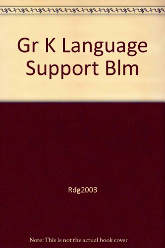 Gr K Language Support Blm [Hardcover] Schools