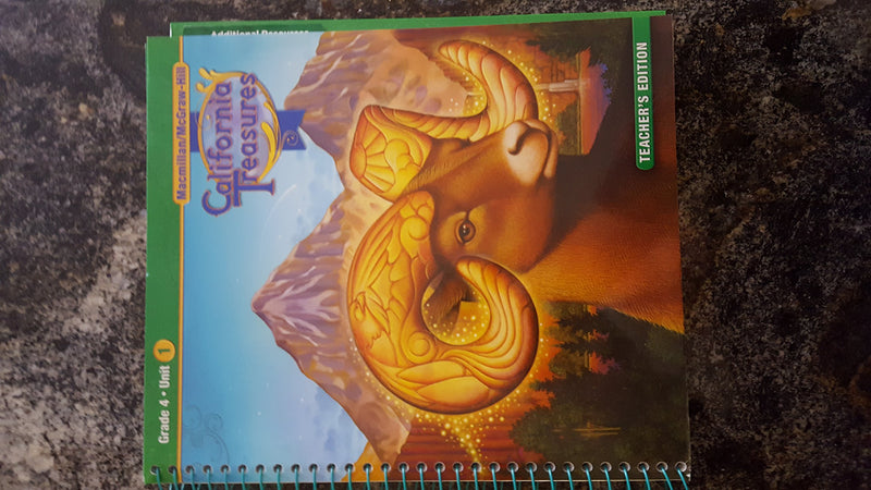 California Treasures Grade 4 Unit 1 Teacher's Edition [Spiral-bound] McGraw-Hill Education