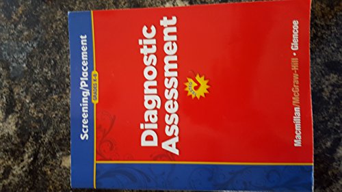 Diagnostic Assessment K-8 (California Treasures Screening/Placement) [Paperback] McGraw-Hill Education