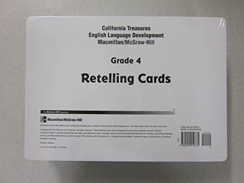 Treasures Retelling Cards Grade 4 CA Edition [Textbook Binding] McGraw Hill