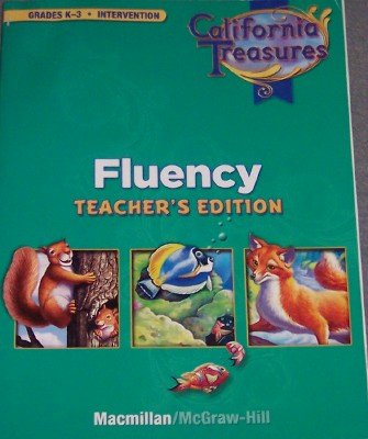 California Treasures Fluency Intervention (Grades K-3 Teacher's Edition) [Paperback] McGraw-Hill