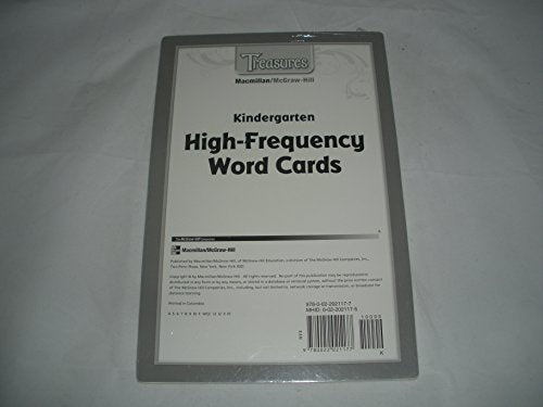 Treasures Kindergarten High-Frequency Word Cards Grade K [Cards] McGraw Hill