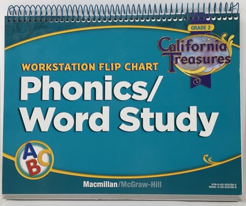 California Treasures Grade 2 Workstation Flip Chart Phonics/ Word Study [Spiral-bound] MacMillan/McGraw-Hill