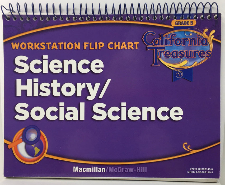 California Treasures Grade 5 Workstation Flip Chart Science History / Social Science [Spiral-bound] MacMillan/McGraw-Hill
