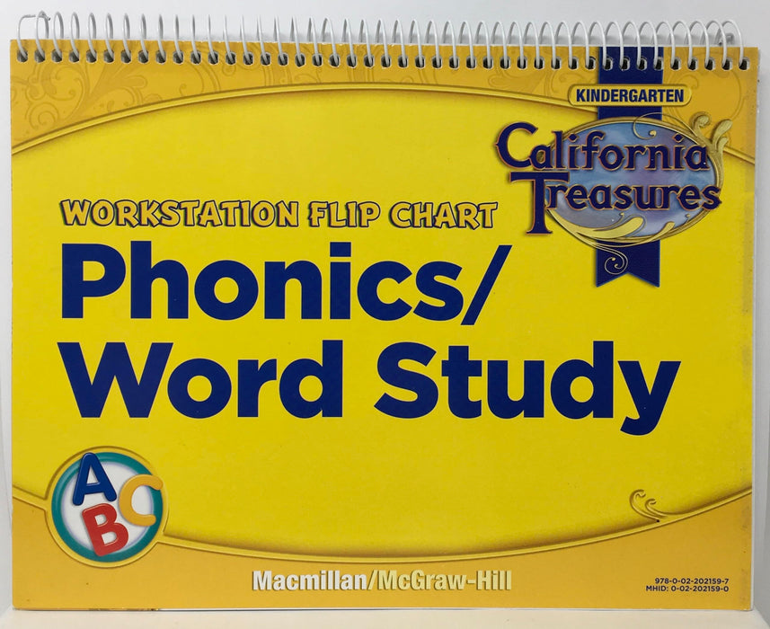 California Treasures Kindergarten Workstation Flip Chart Phonics/ Word Study [Spiral-bound] MacMillan/McGraw-Hill