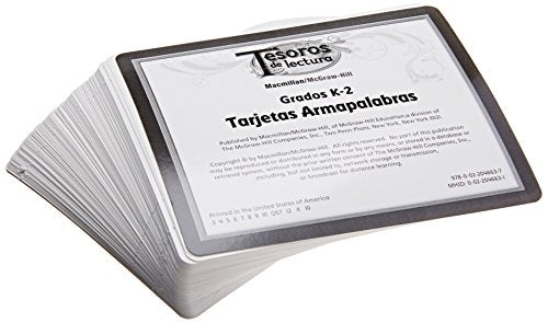 Tesoros de lectura, A Spanish Reading/Language Arts Program, Grade K, Word Building Cards (K-6) (ELEMENTARY READING TREASURES) [Cards] McGraw-Hill Education