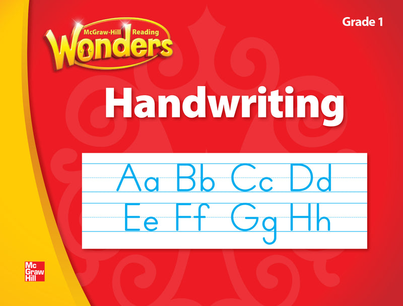 Mcgraw Hill Language Arts Grade 1 Handwriting Manuscript Workbook Blackline Masters