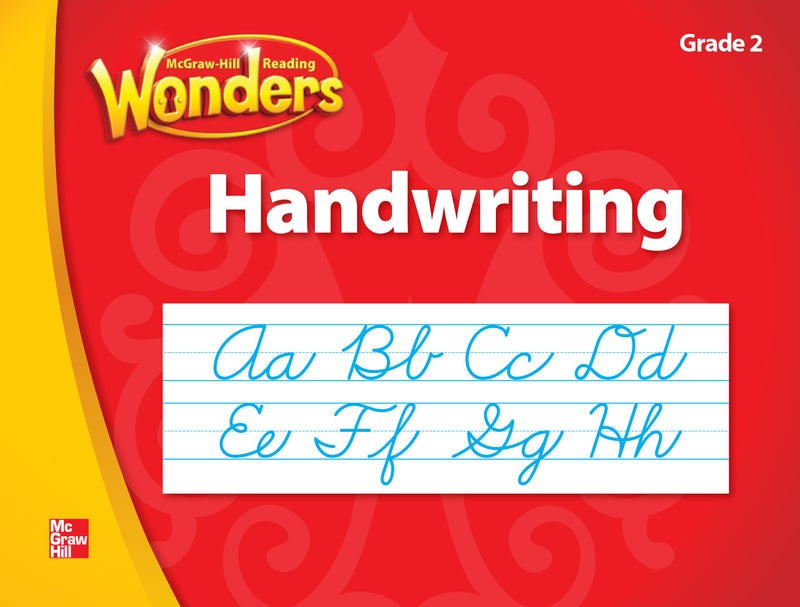 Mcgraw Hill Language Arts Grade 2 Handwriting Cursive Workbook Blackline Masters