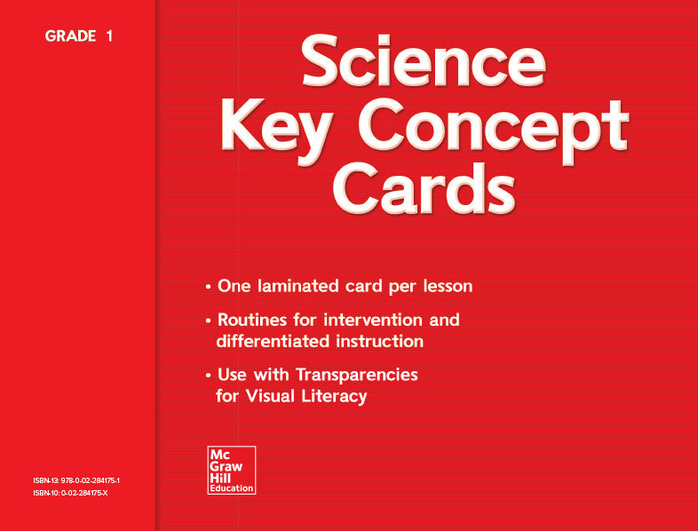 Science A Closer Look Grade 1 Key Concept Cards
