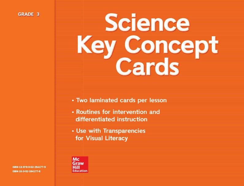 Science A Closer Look Grade 3 Key Concept Cards