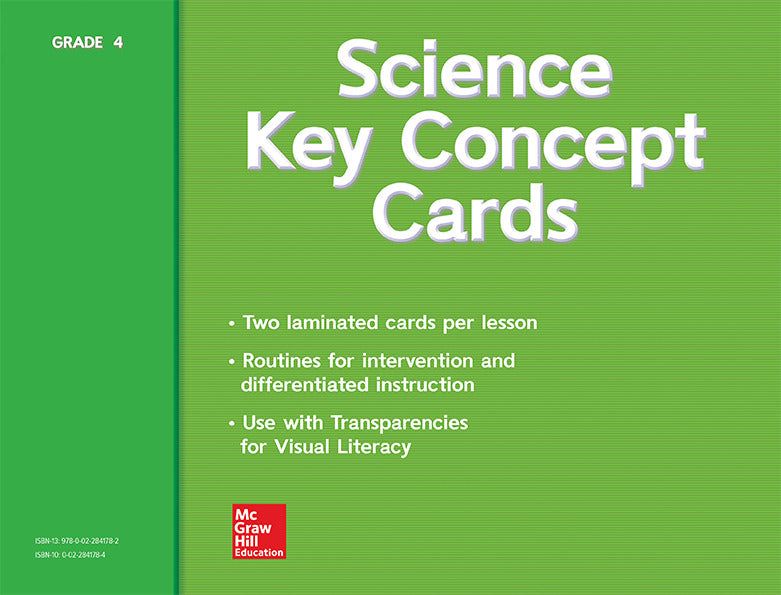 Science A Closer Look Grade 4 Key Concept Cards