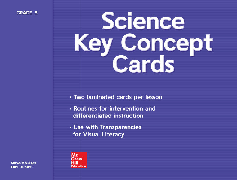 Science A Closer Look Grade 5 Key Concept Cards