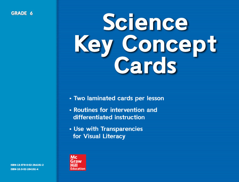 Science A Closer Look Grade 6 Key Concept Cards