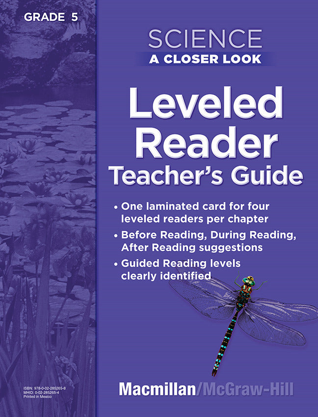 Science A Closer Look Grade 5 Science Leveled Reader Teachers Guide
