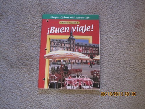 Buen Viaje Level 1 Chapter Quizzes With Answer Key 3e