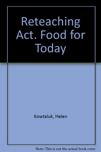 Glencoe Food for Today Reteaching Activities [Paperback] Various